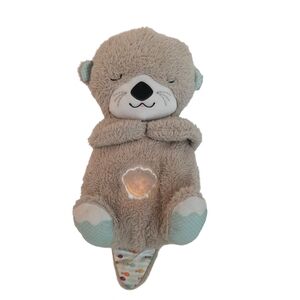Fisher Price Soothe N Snuggle Otter 10" Baby Toy Light Up Music Womb Sounds
